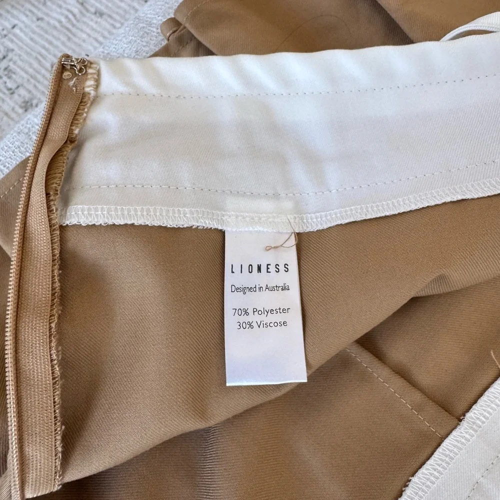 Lioness Khaki Pleated Mini Skirt - Picture 10 of 11